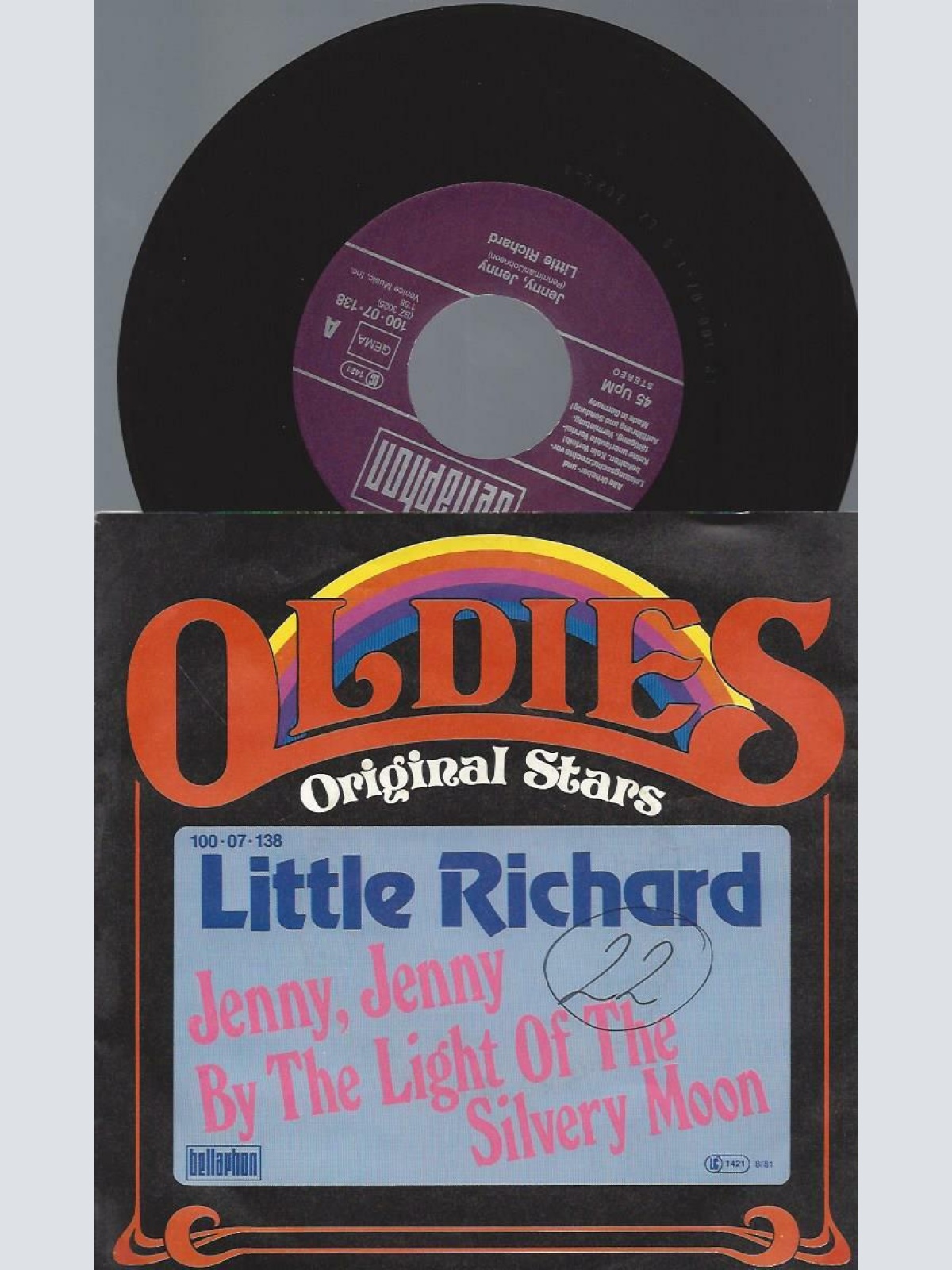 7"   Little Richard  Jenny, Jenny / By The Light Of The Silvery Moon