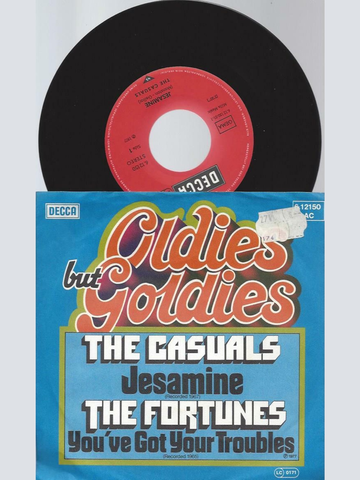 7"   The Casuals / The Fortunes – Jesamine / You've Got Your Troubles