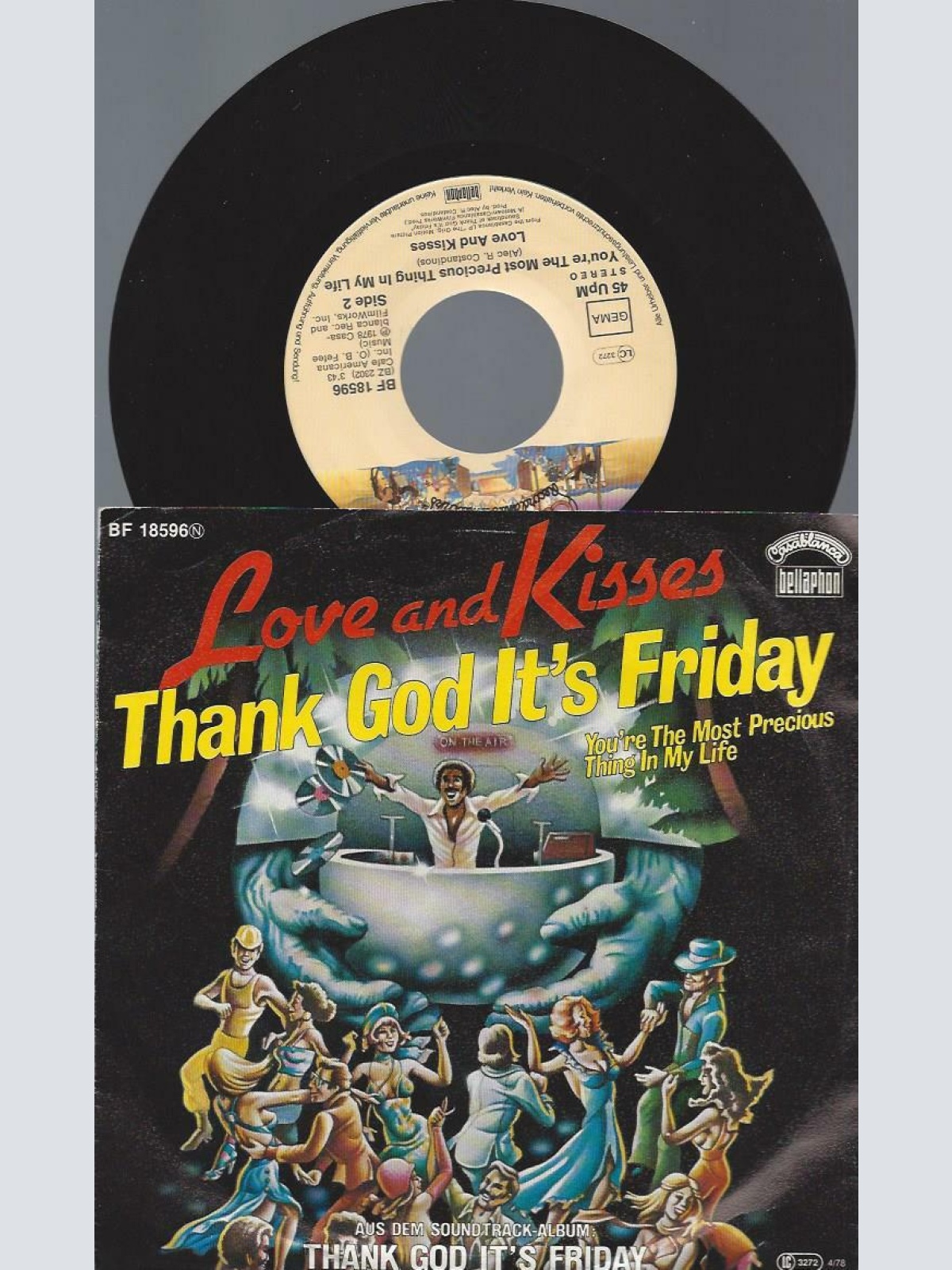 7"   Love And Kisses  Thank God It's Friday