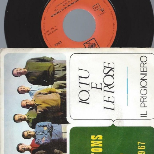 7"  Les compagnos de la chanson//  Io Tu e Le Rose/ San Remo 1967