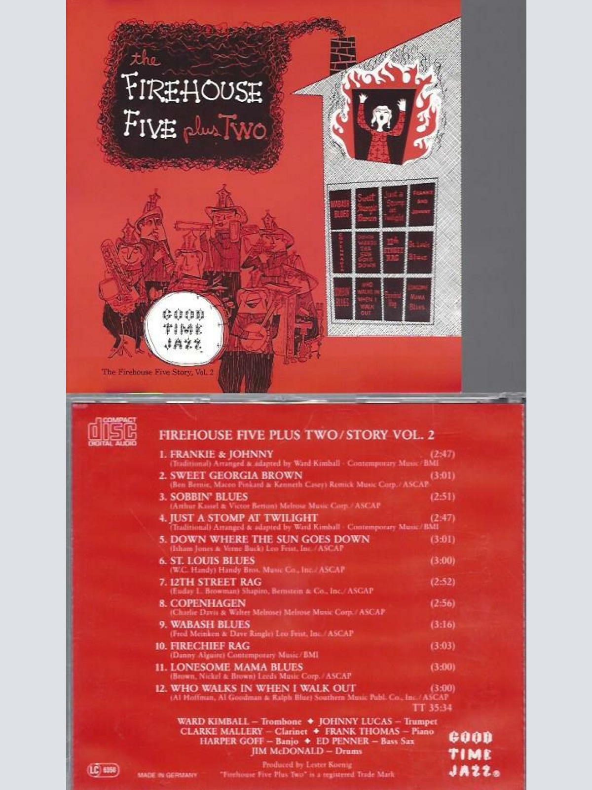 CD--  Firehouse Five Plus Two  The Firehouse Five Story, Vol. 2
