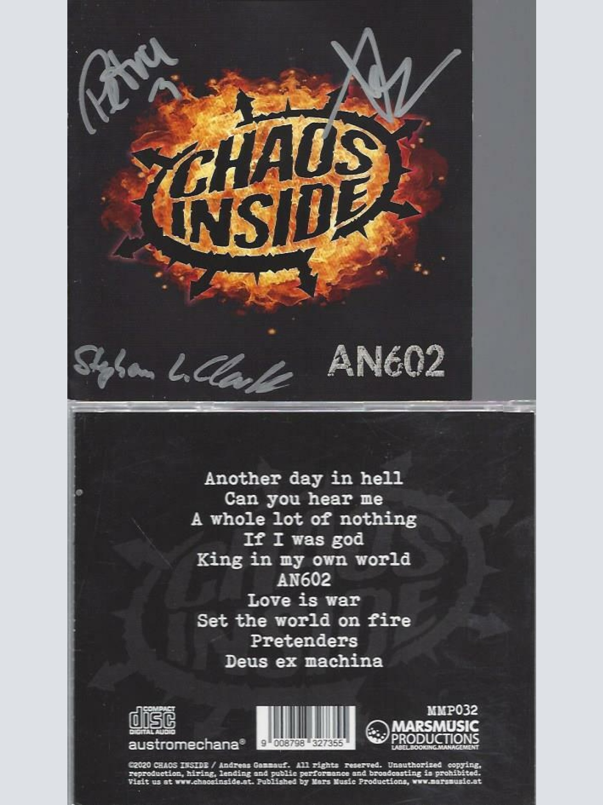 CD-- Chaos Inside  AN602    // Signed
