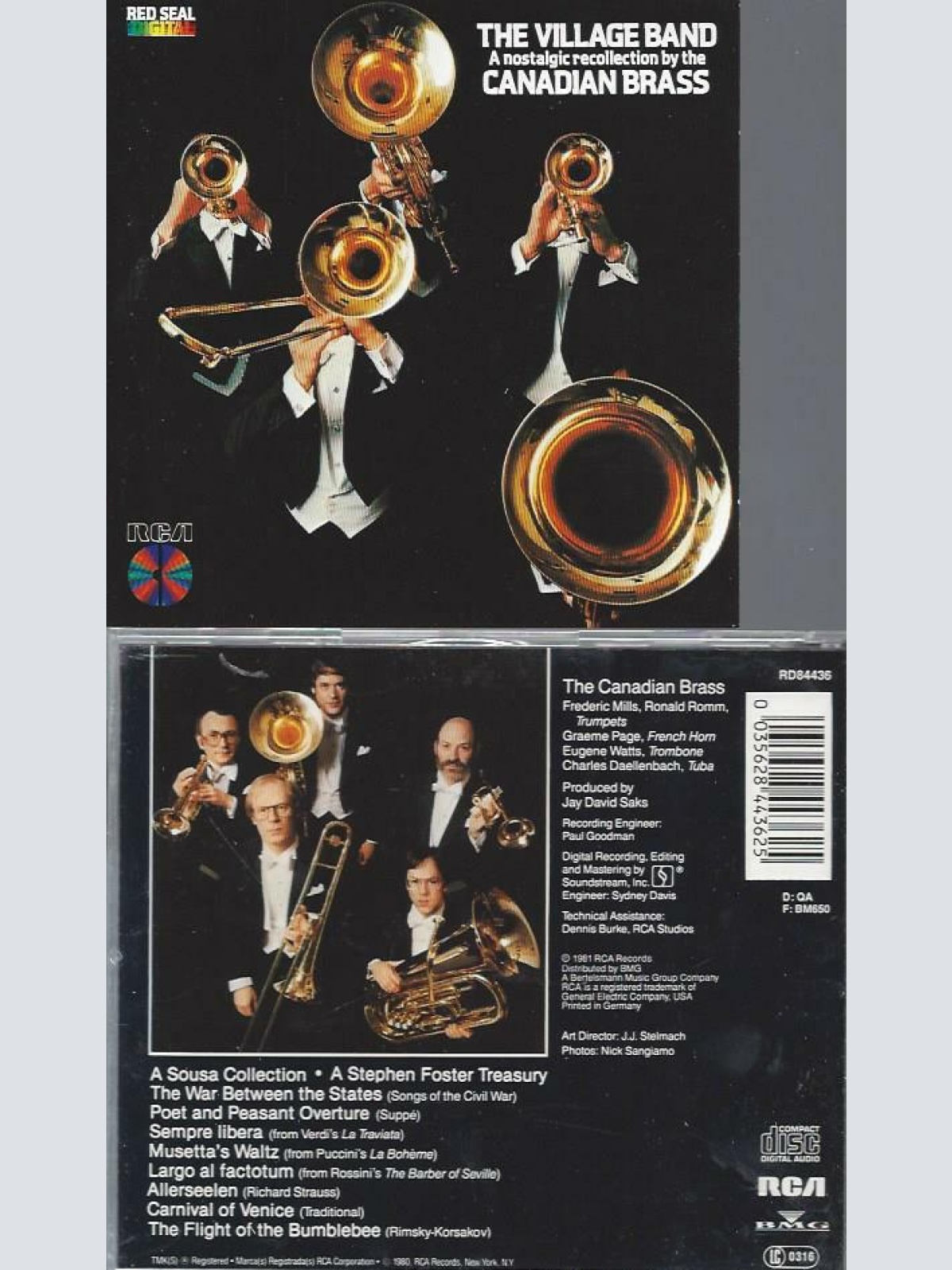 CD--The Village Band A Nostalgic Reflection by the Canadian Brass