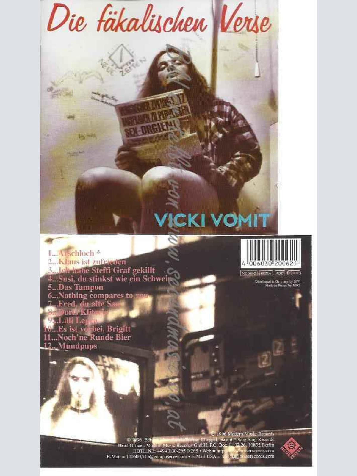 CD--VOMIT,VICKI | --DIE FÄKALISCHEN VERSE