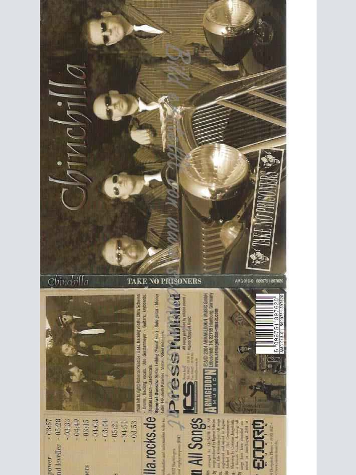CD--CHINCHILLA | --TAKE NO PRISONERS