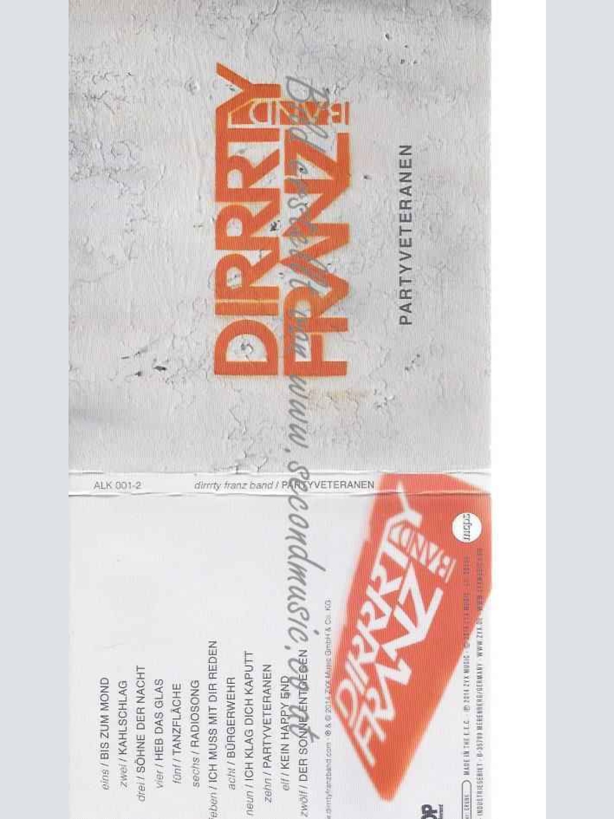 CD--DIRRRTY FRANZ BAND | --PARTYVETERANEN