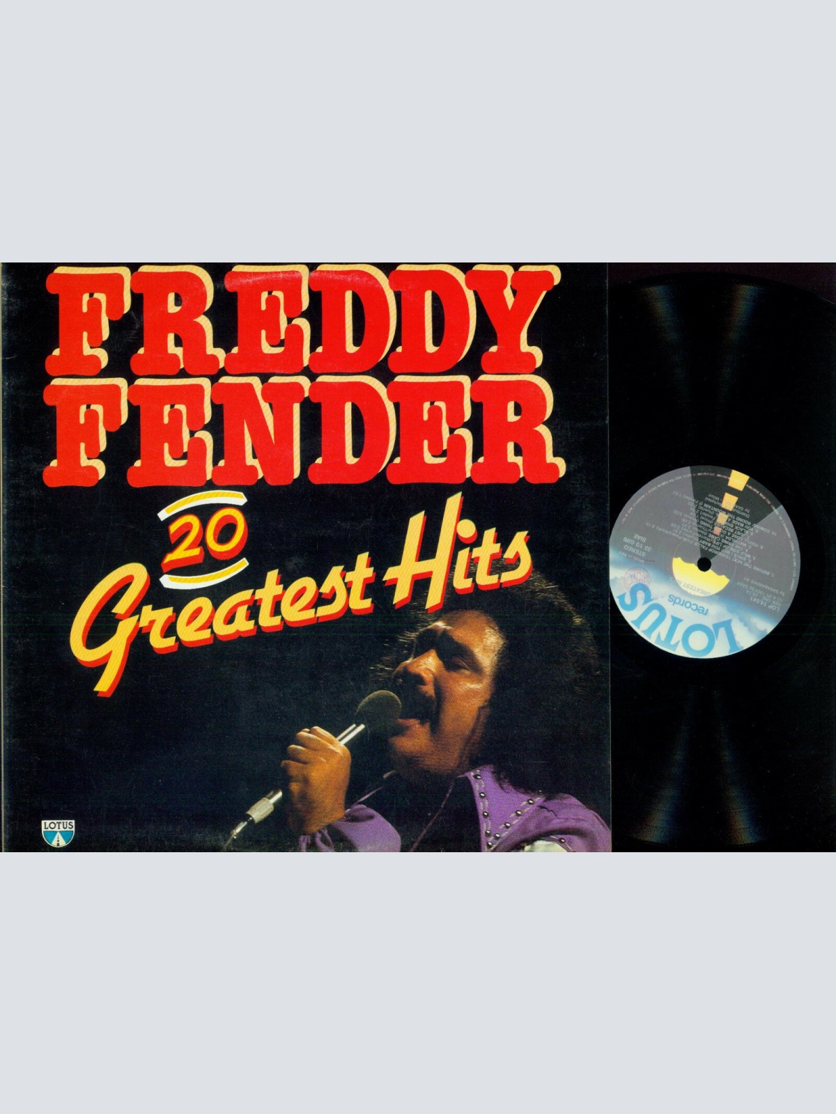 LP--Freddy Fender  – 20 Greatest Hits