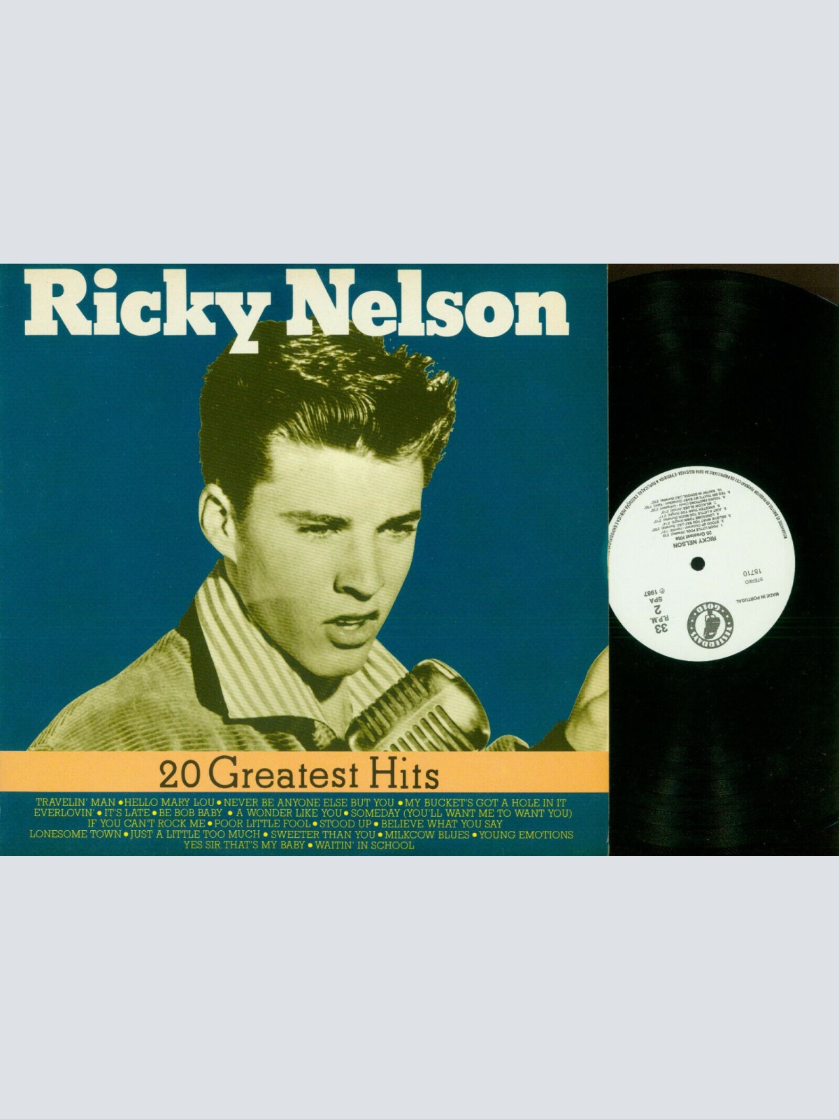 LP--Ricky Nelson -- 20 Greatest Hits