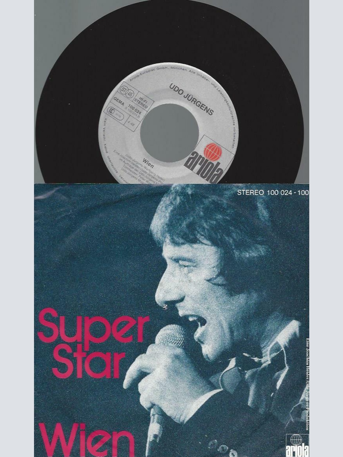 7"  Udo Jürgens – Super Star / Wien