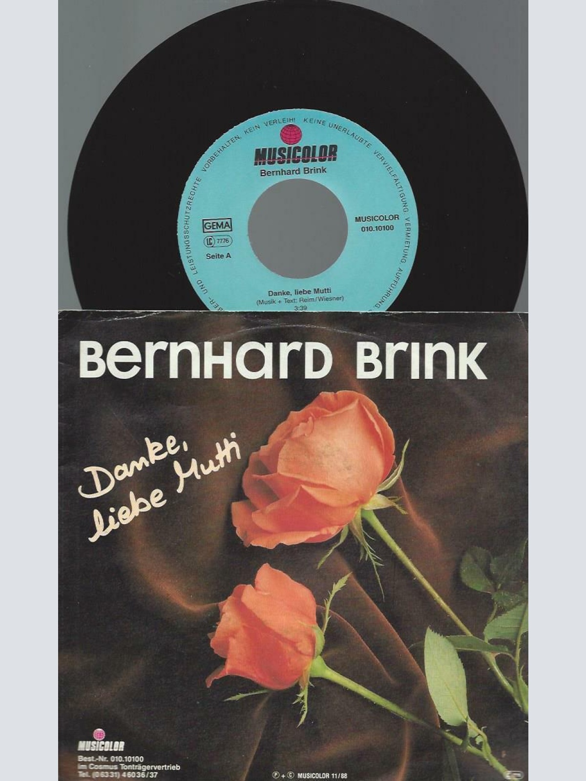 7" Bernhard Brink – Danke, Liebe Mutti