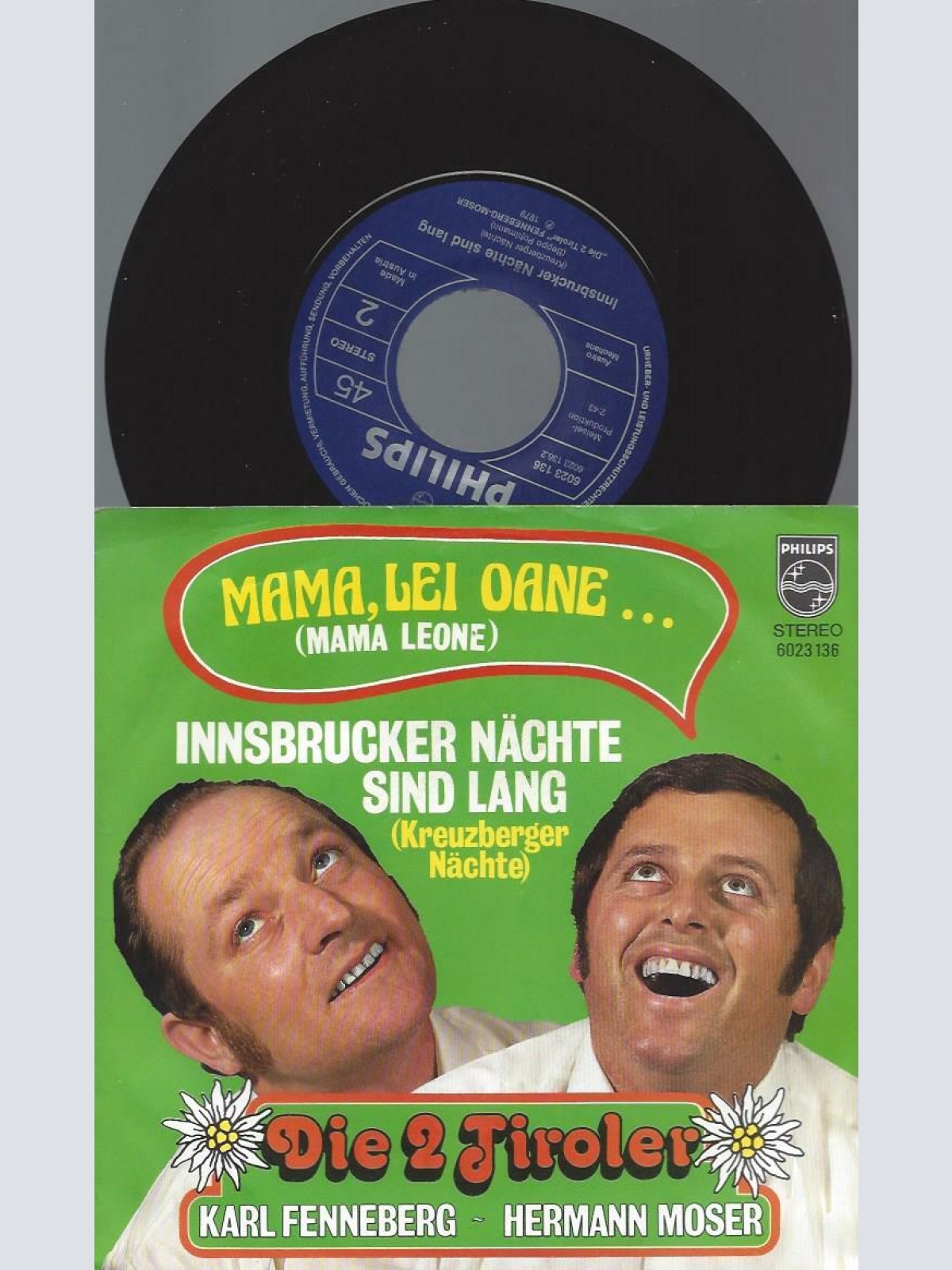 7" Duo Fenneberg-Moser – Mama, lei oane  // NM