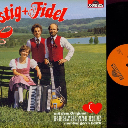 LP--Herzbuam Duo //  Lustig +Fidel    // NM