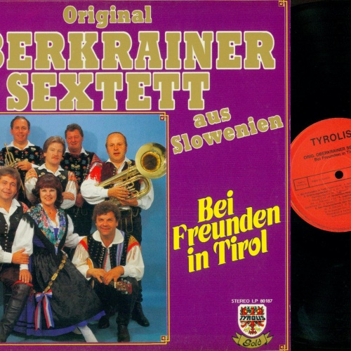 LP--Original Oberkrainer Sextett //  Bei Freunden in Tirol   // M / NM