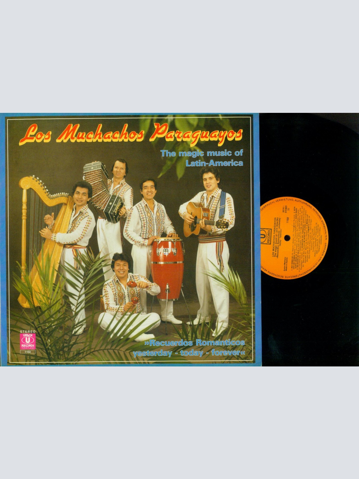 LP--Los Muchachos Paraguayos – Recuerdos Romanticos  // M / NM