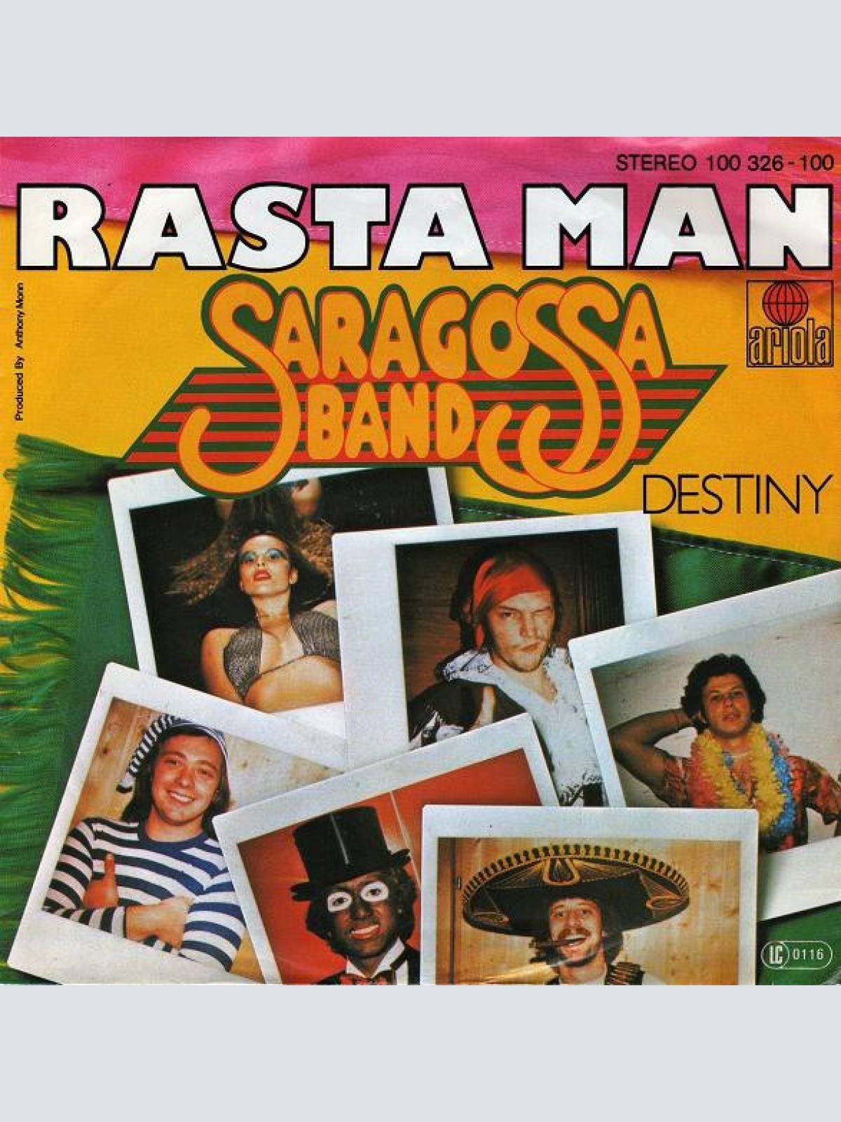 7", Single, Non Saragossa Band - Rasta Man