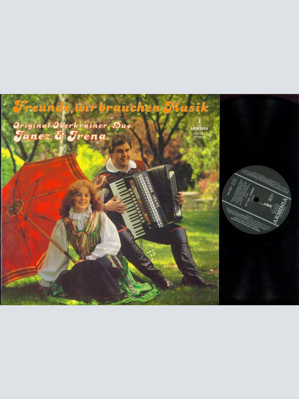 LP--Original Oberkrainer-Duo Janez & Irena – Freunde Wir Brauchen Musik