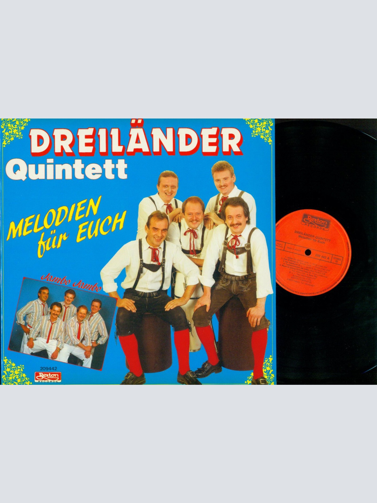 LP--Dreiländer Quintett //  Melodien  für Euch   //NM
