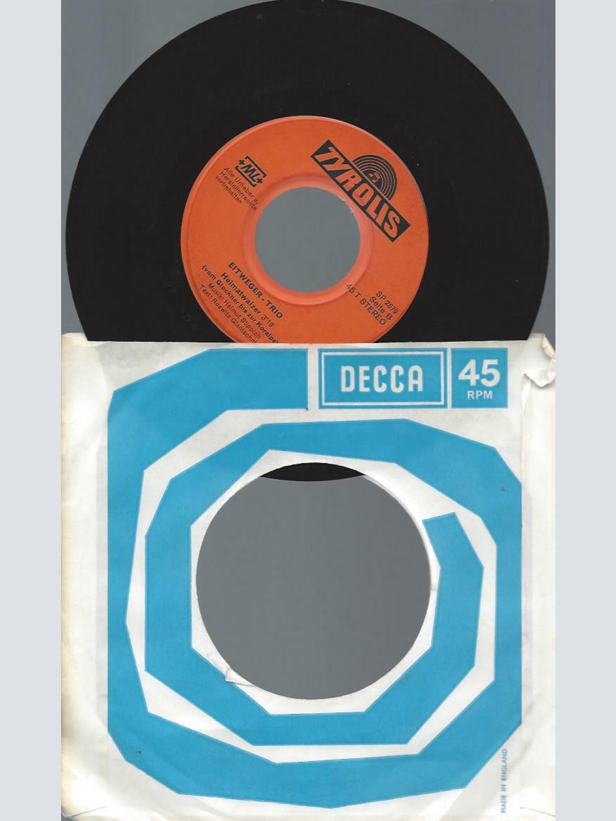 7" Eitweger-Trio – Der Wilde Stier