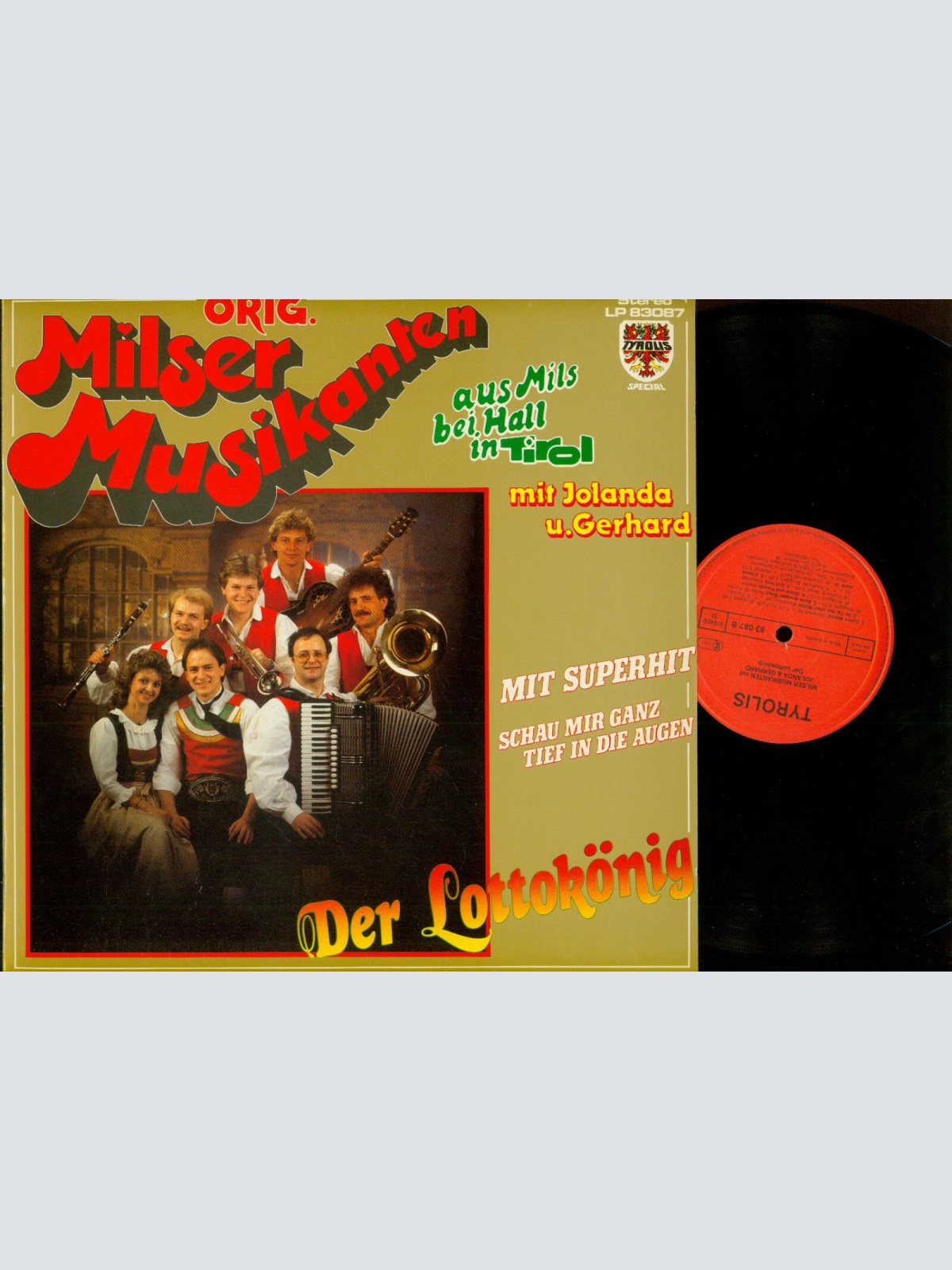 LP--Orig. Milser Musikanten Mit Jolanda U. Gerhard – Der Lottokönig  //NM