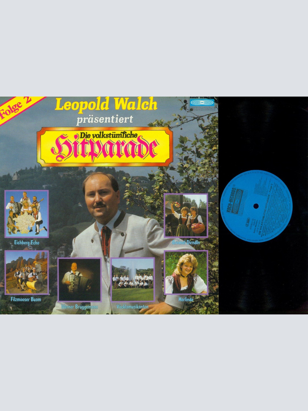 LP--Leopold Walch --   Die Volkstümliche Hitparade 2  -Filzmoser Buam- /NM