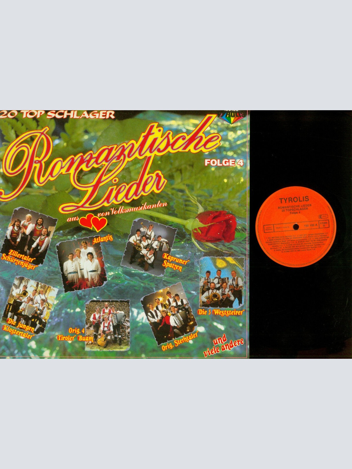 LP--Von Volksmusikanten Folge 4 -- 20 Top Schlager - Romantische Lieder  /NM