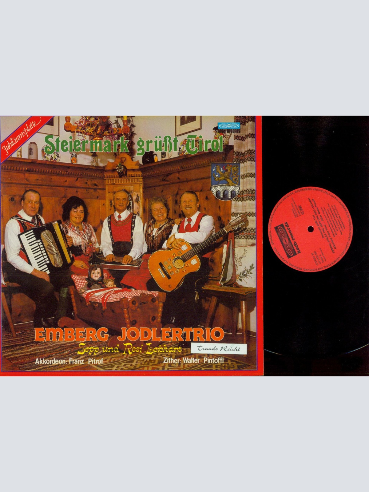 LP--Emberg Jodlertrio --Steiermark grüßt Tirol       / NM