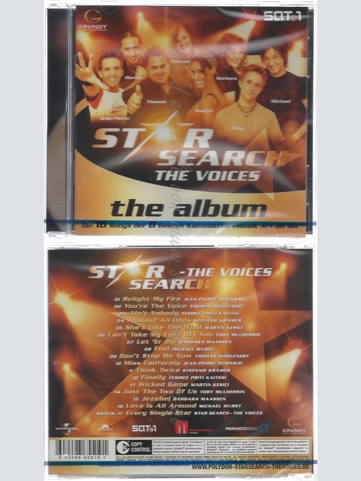 CD--NM-SEALED-STAR SEARCH-THE VOICES -2003- -- THE ALBUM