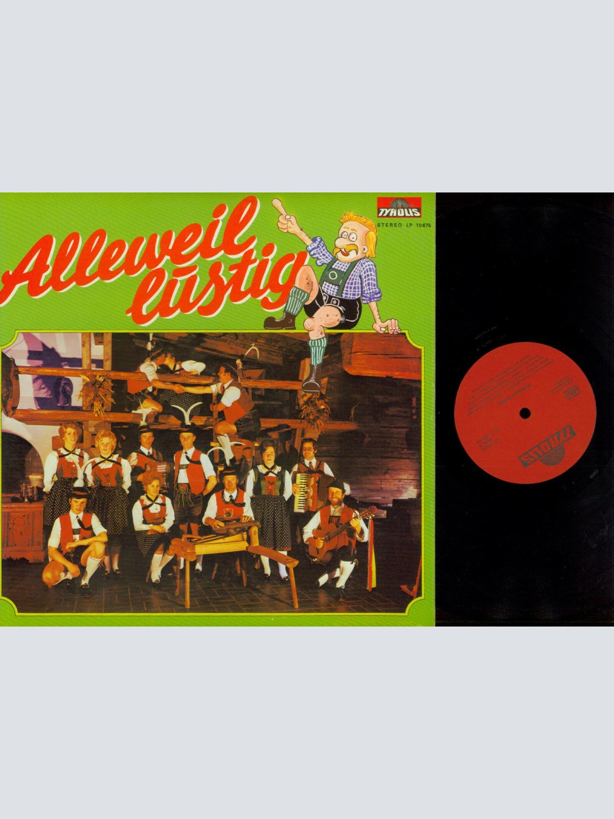 LP-- Brauchtumsgruppe Die Eisacktaler, Die Milser Buam -Alleweil Lustig   / NM