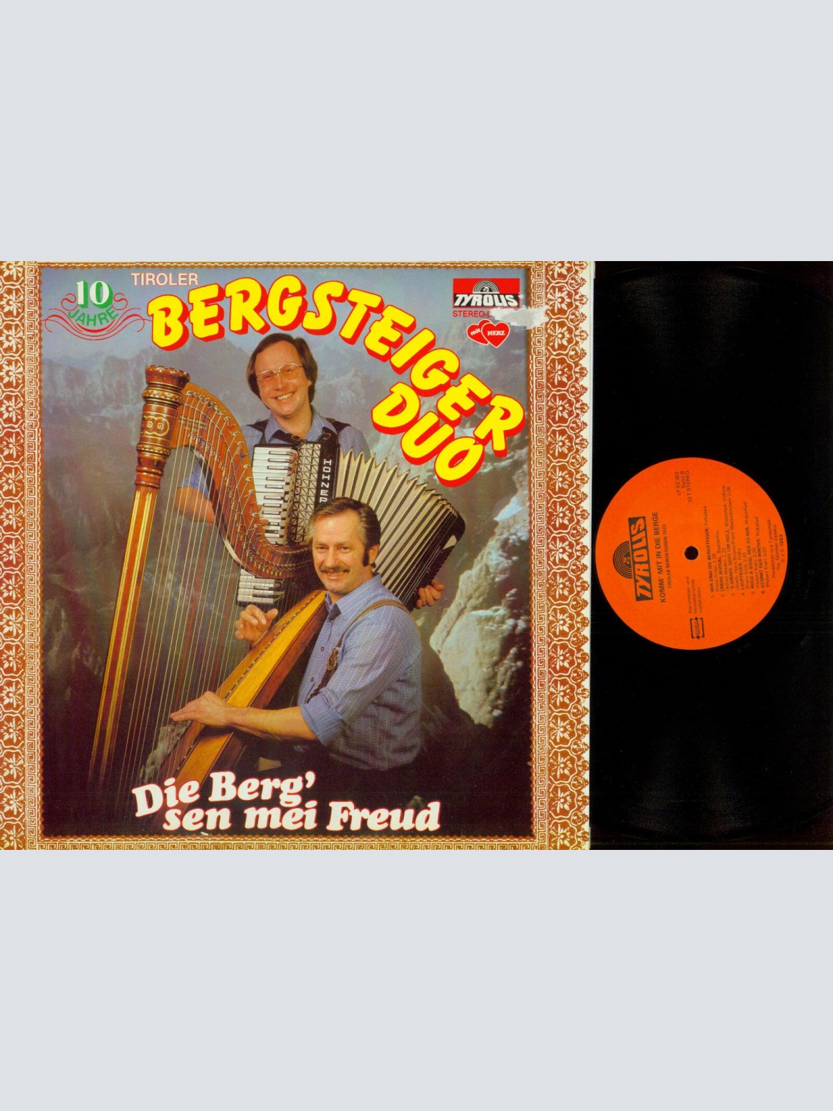 LP--Tiroler Bergsteiger Duo – Die Berg' Sen Mei Freud   / //NM