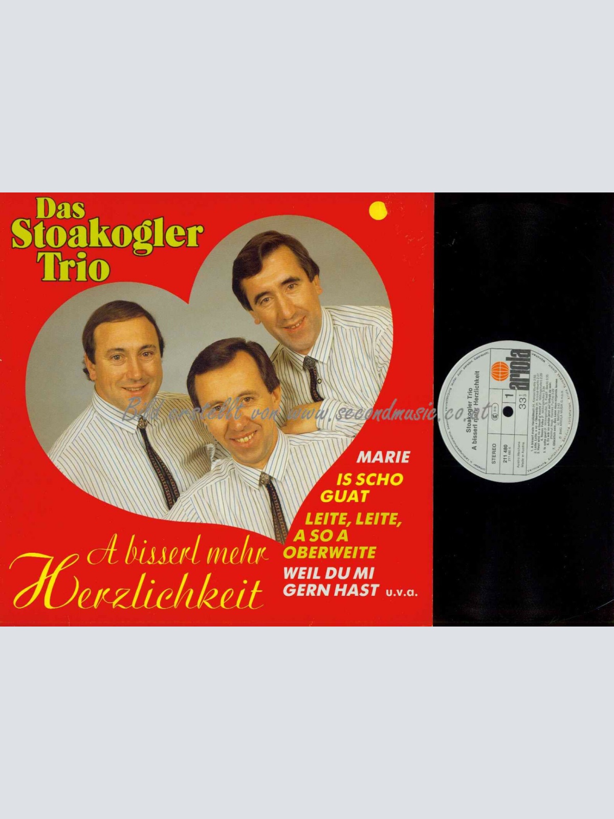 LP-- Das Stoakogler Trio – A Bisserl Mehr Herzlichkeit  //   NM