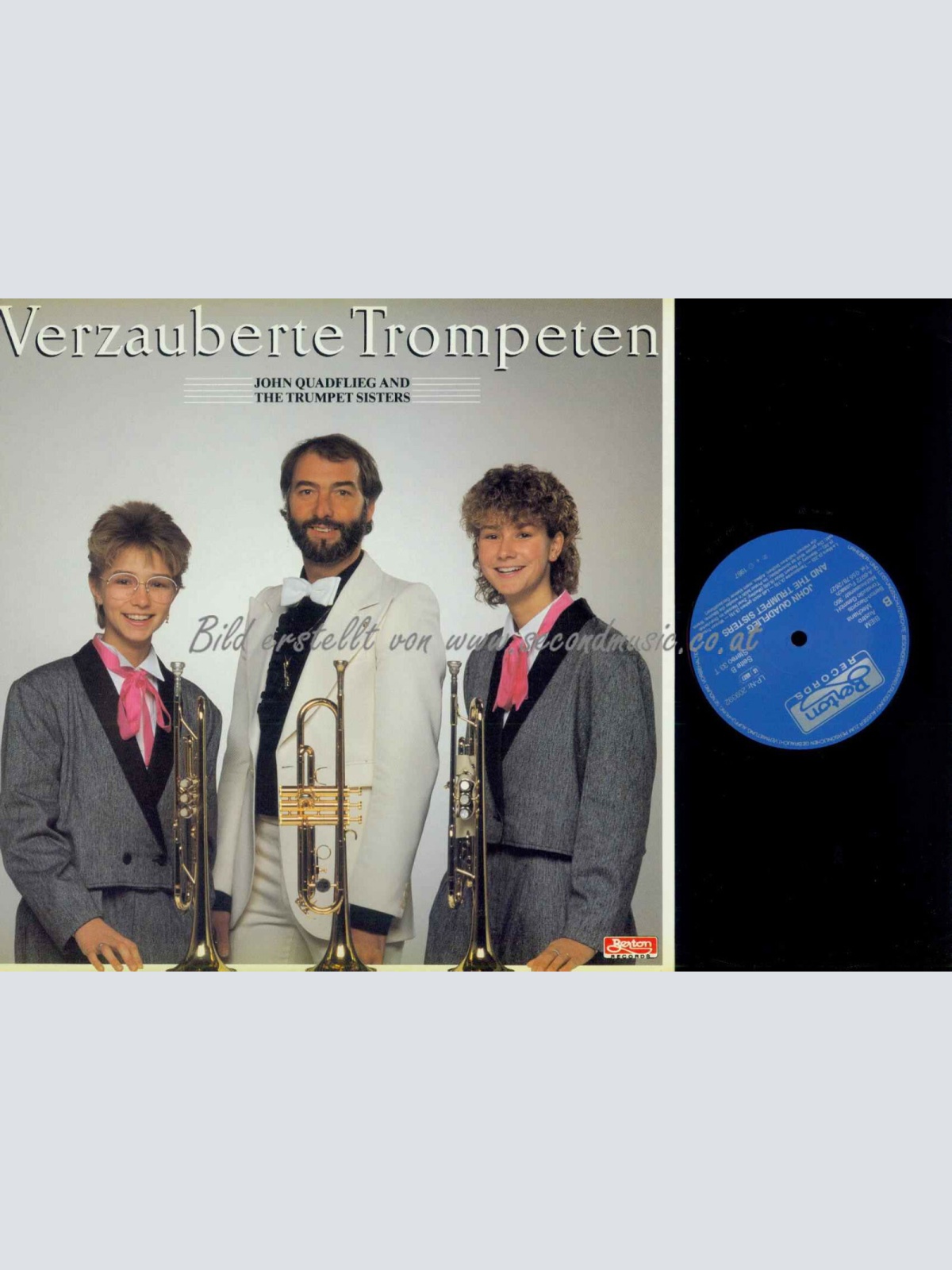LP-- John Quadflieg And The Trumpet Sisters – Verzauberte Trompeten /      NM