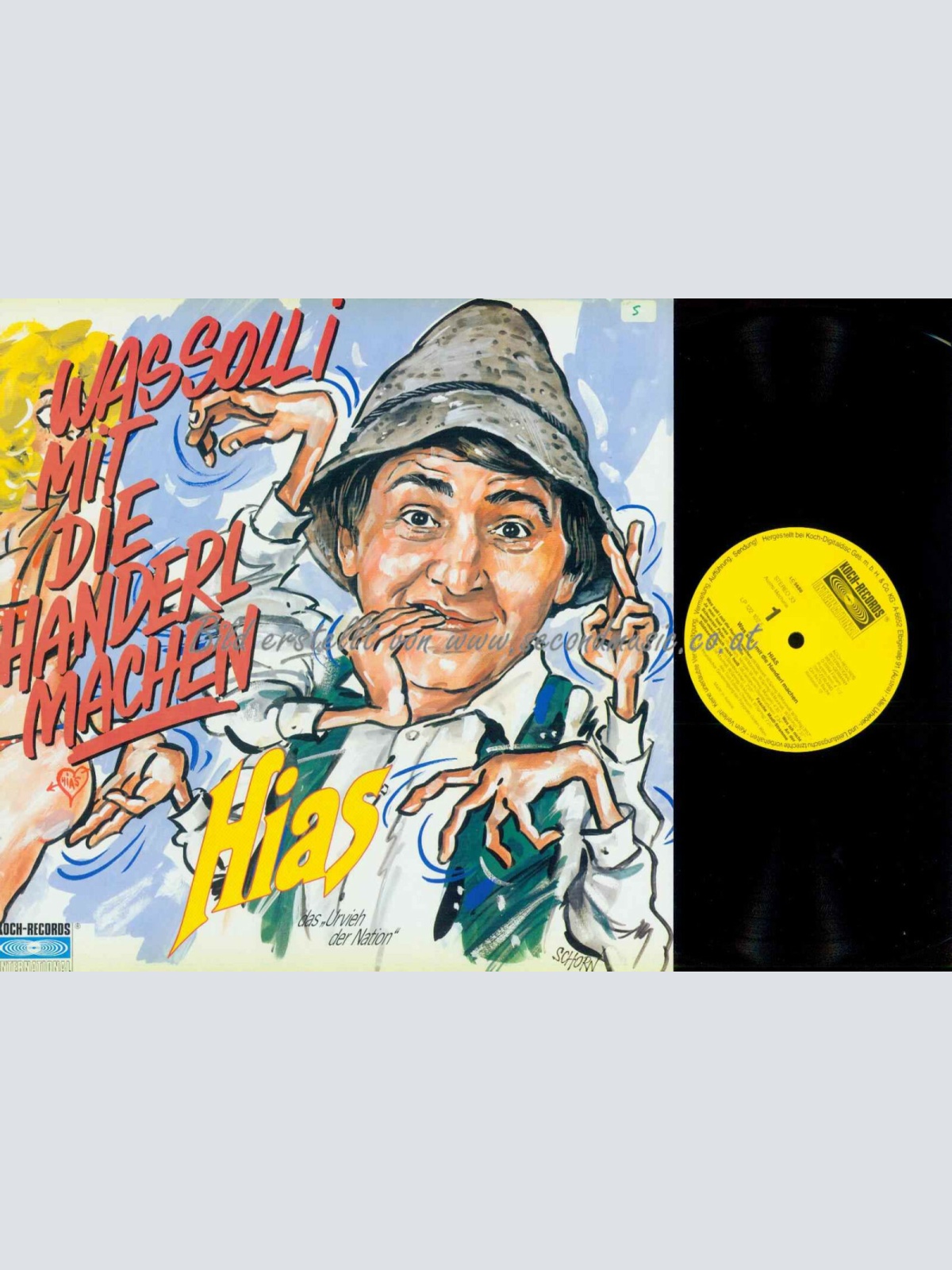 LP-- Hias Das »Urvieh Der Nation«– Was Soll I Mit Die Handerl Machen /      NM