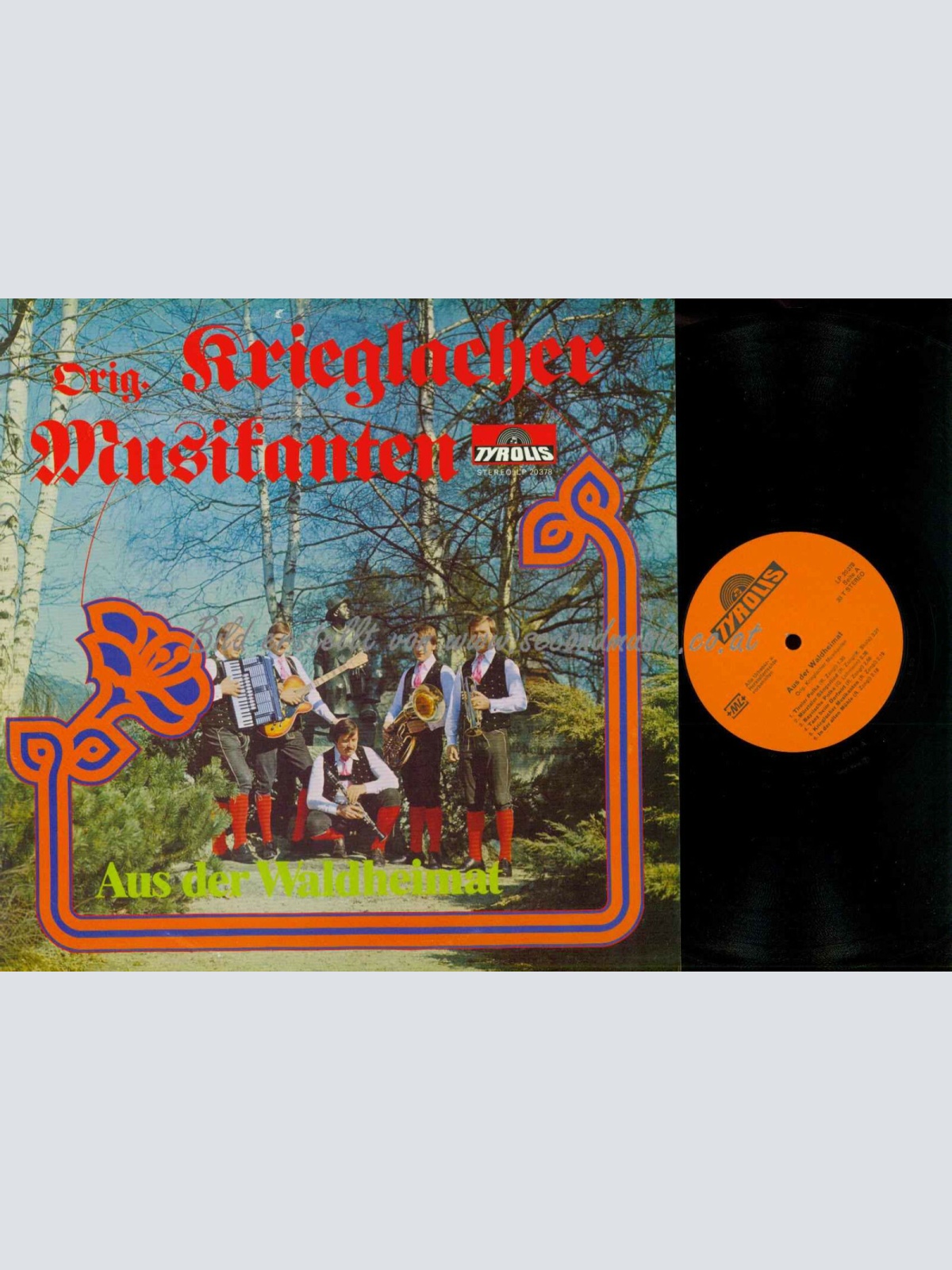 LP--Orig. Krieglacher Musikanten -- Aus der Waldheimat  // NM