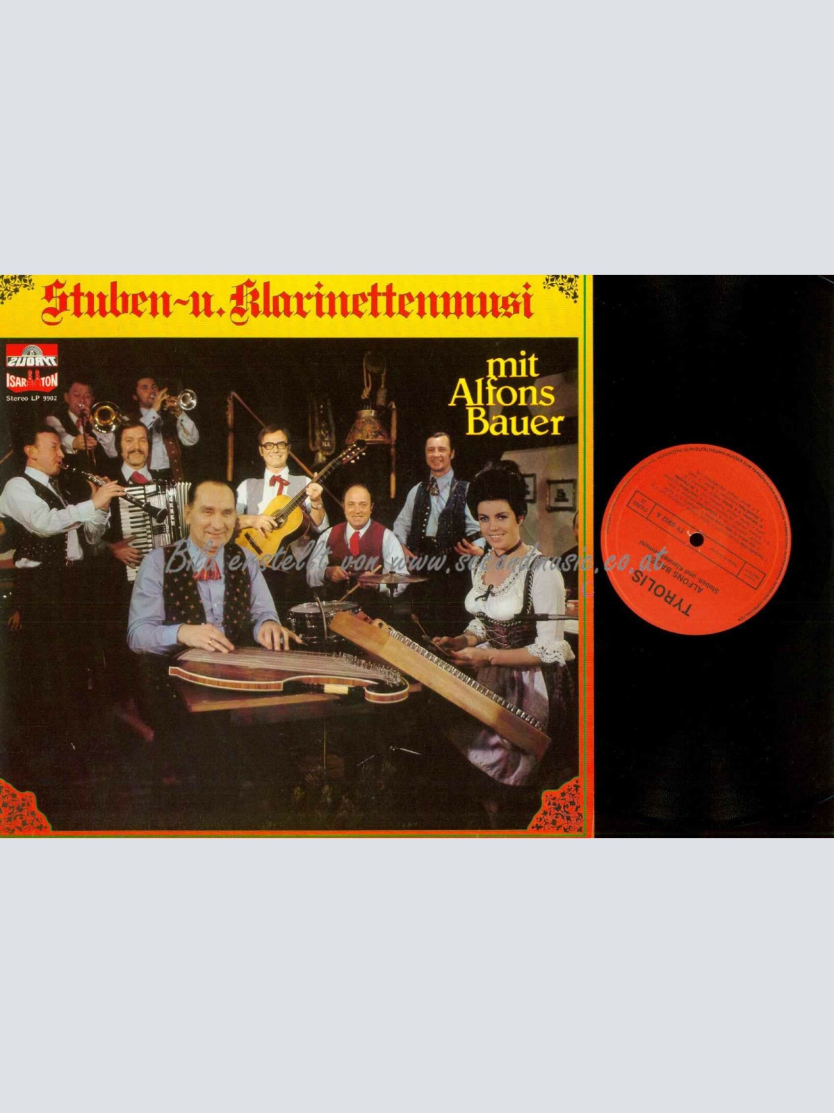 LP--  Alfons Bauer --  Stuben  u- Klatinettenmusi // NM