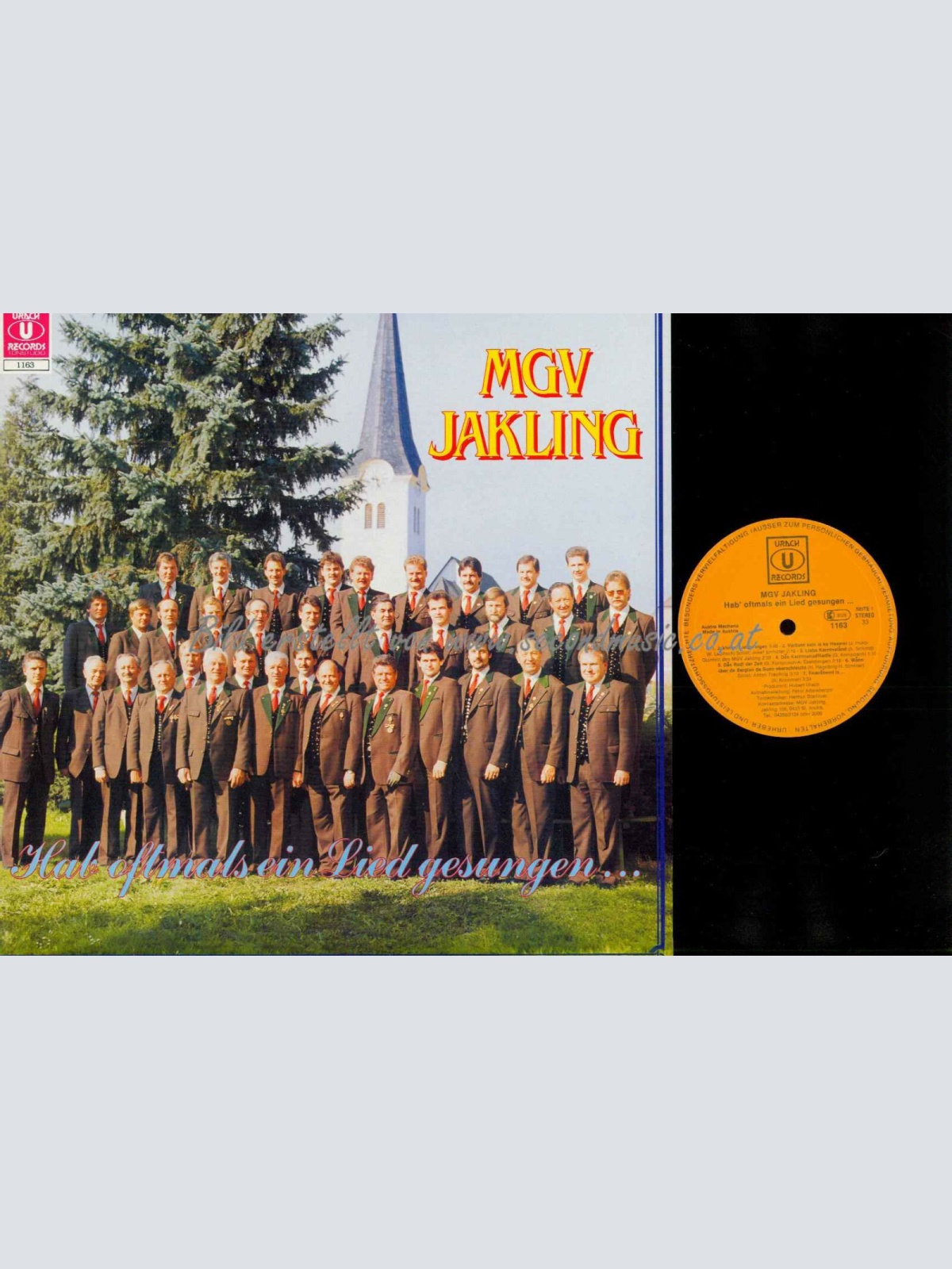 LP--MGV Jakling -- hab oftmals ein Lied gesungen  // NM