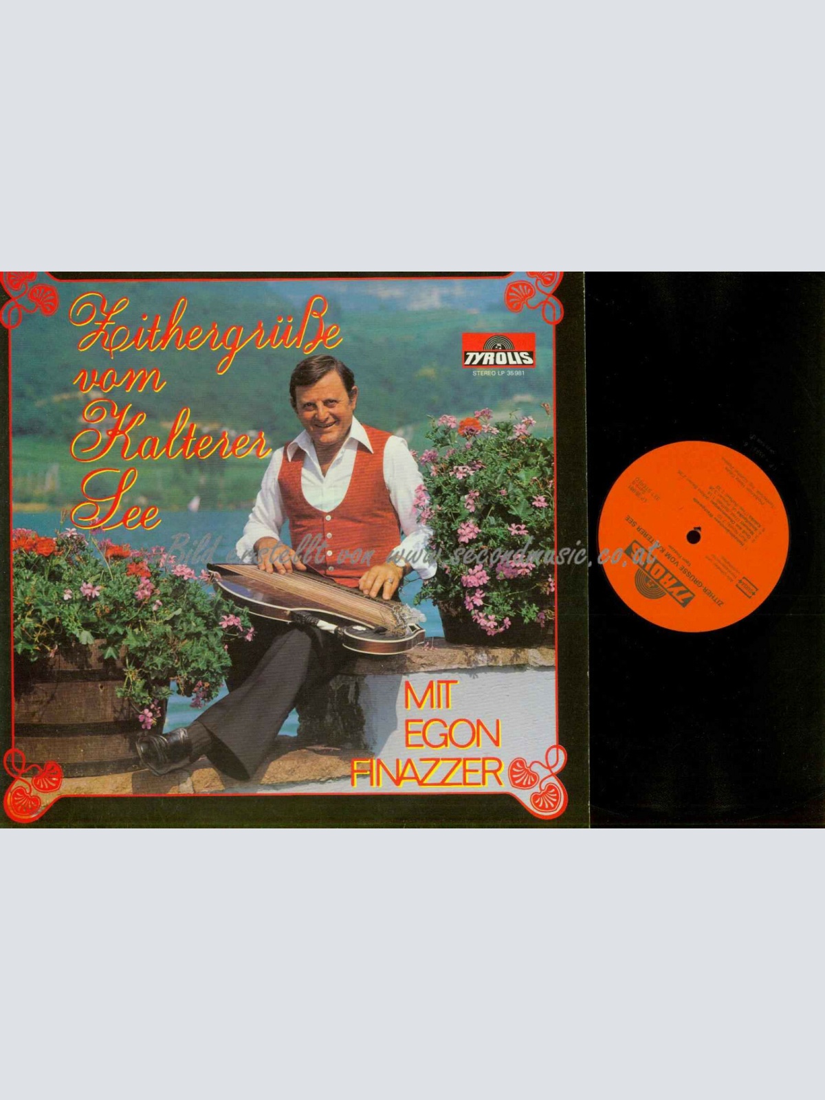 LP-- Egon Finazzer -- Zithergrüsse vom  Kalterer See // NM