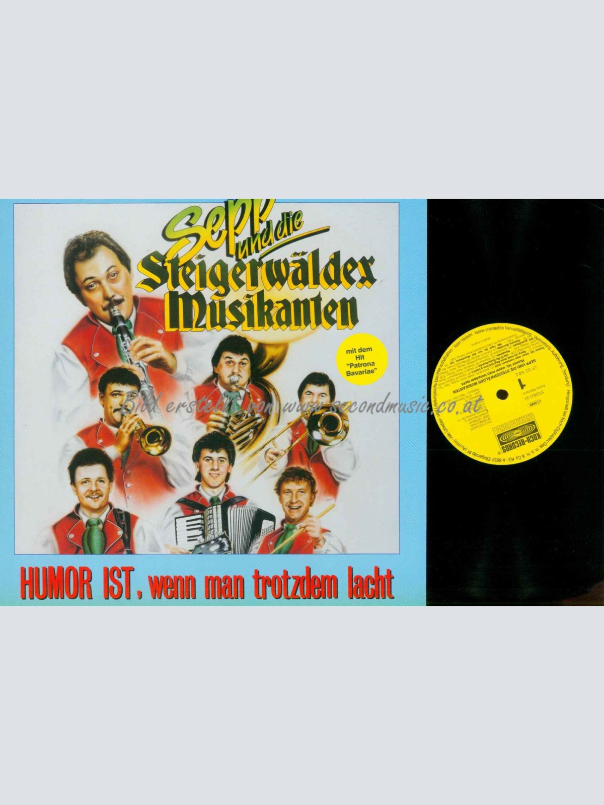 LP--Sepp Und Die Steigerwälder Musikanten – Humor Ist, Wenn Man Trotzdem Lacht /
