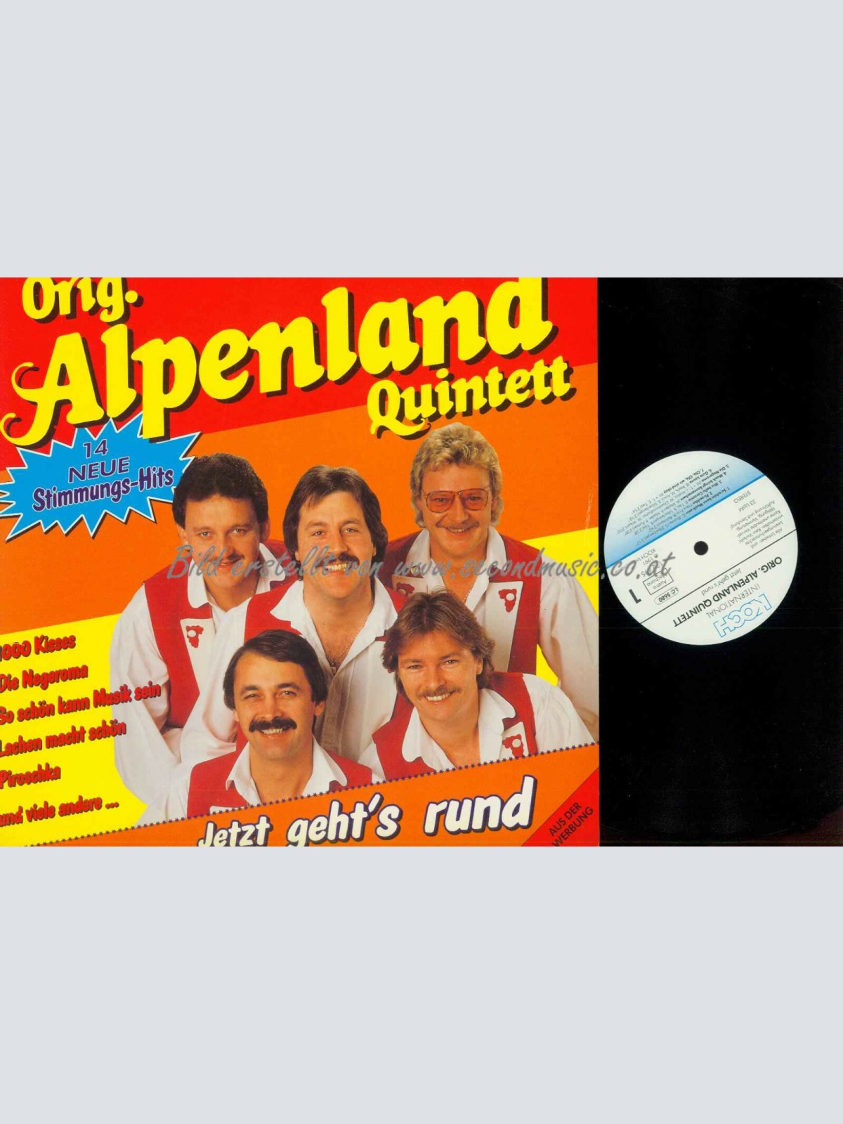 LP- Orig. Alpenland Quintett – Jetzt Geht's Rund  // NM
