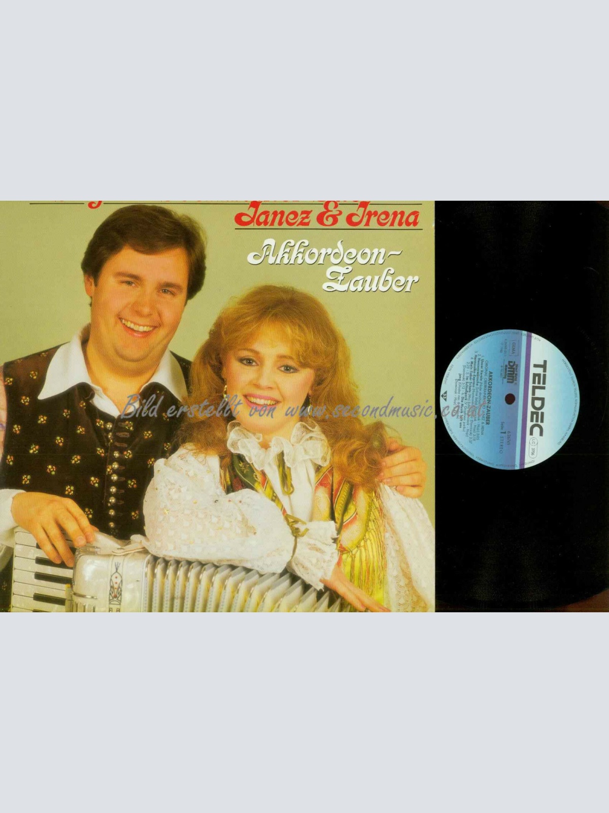 LP-- Oberkrainer Duo Janez & Irena -- Akkordeon Zauber  //NM