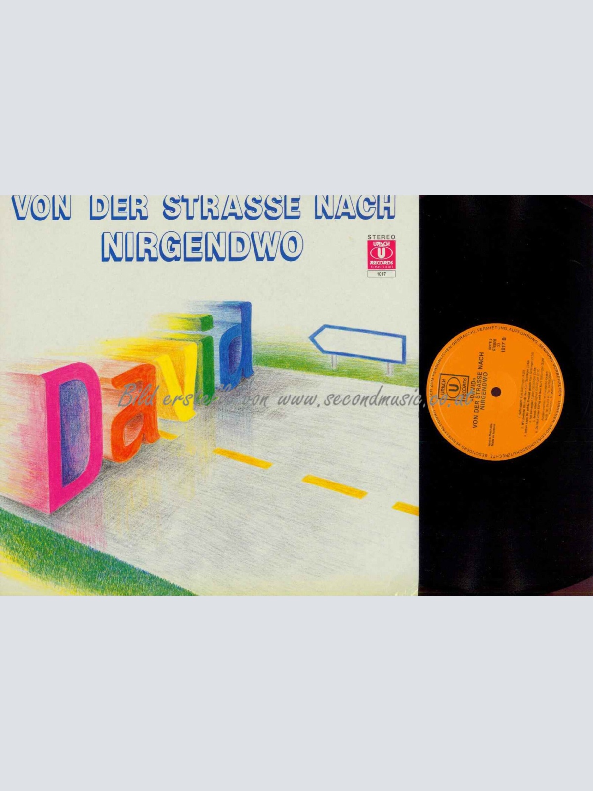 LP--David  – Von Der Strasse Nach Nirgendwo / NM