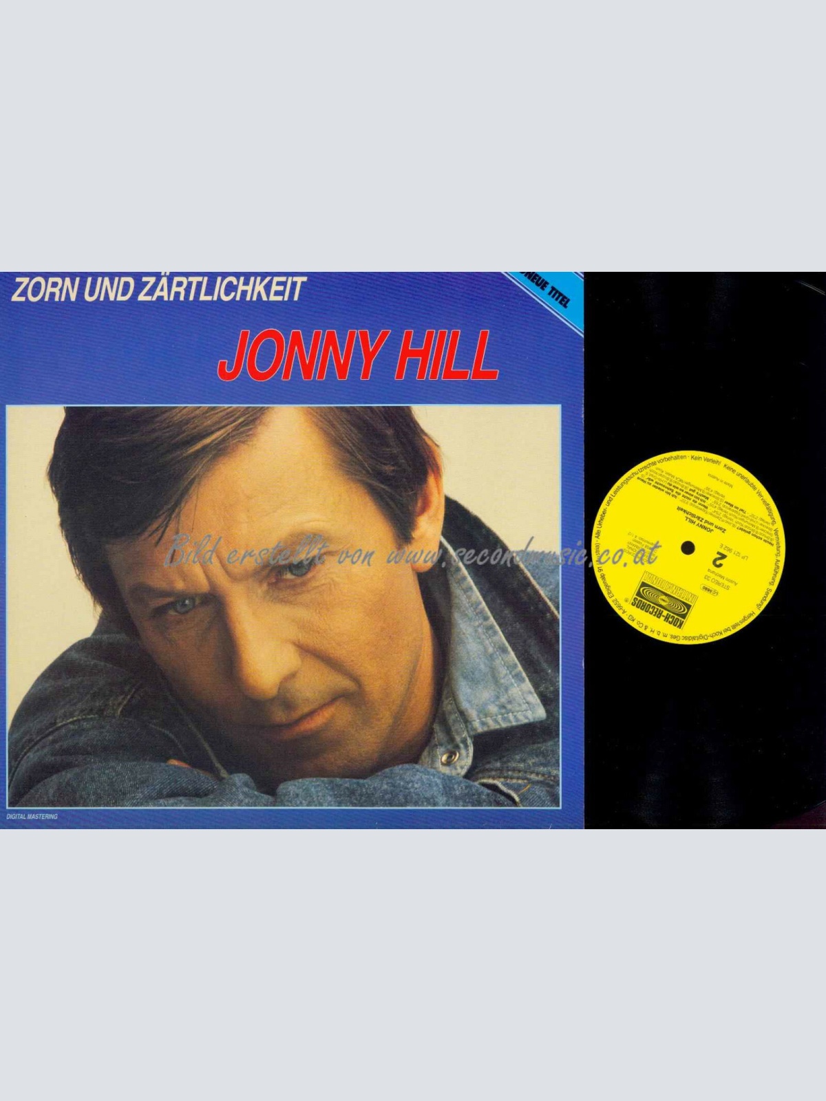LP--Jonny Hill – Zorn Und Zärtlichkeit  //  NM