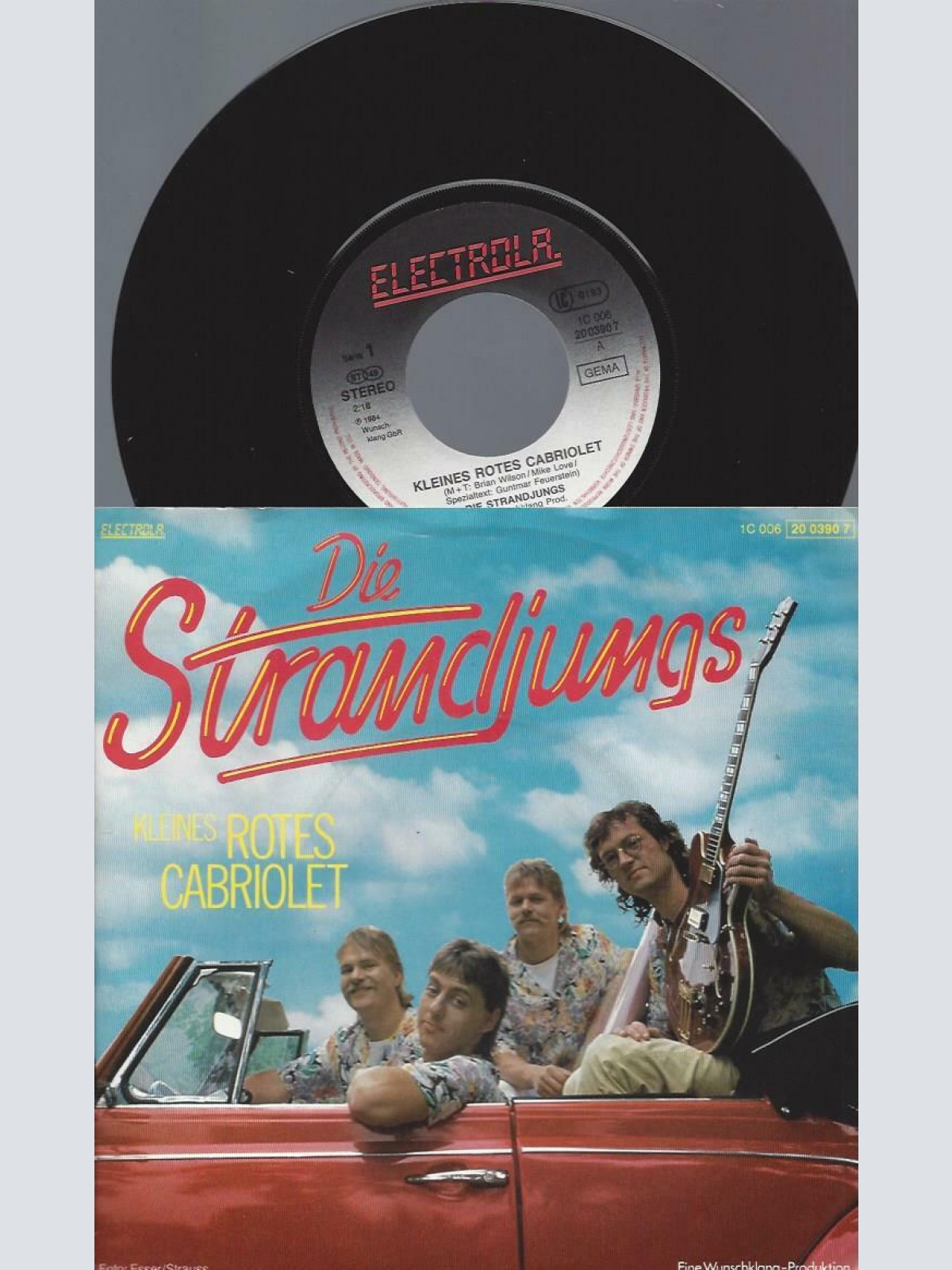 7" Die Strandjungs – Kleines Rotes Cabriolet