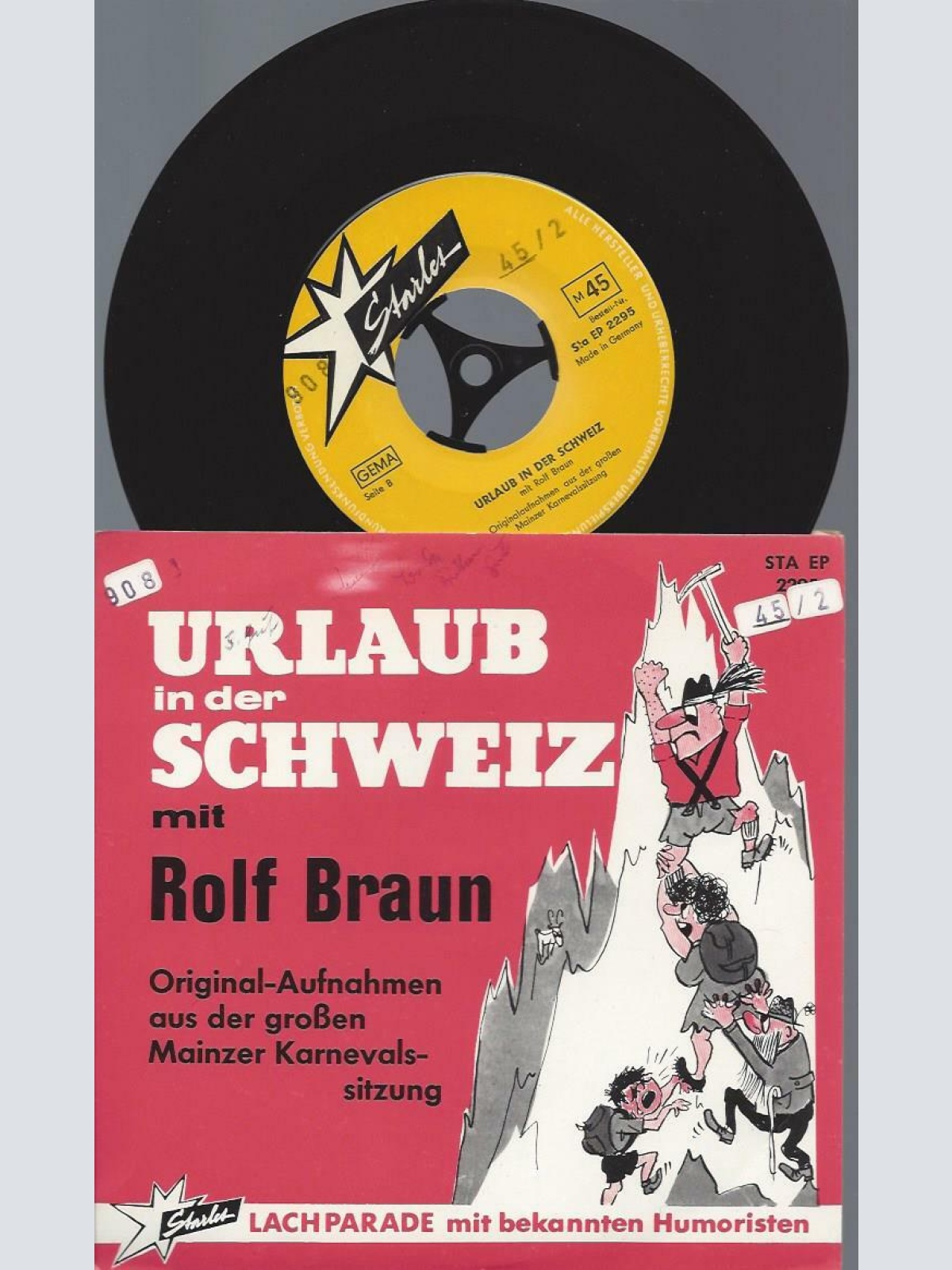 7" Rolf Braun – Urlaub In Der Schweiz