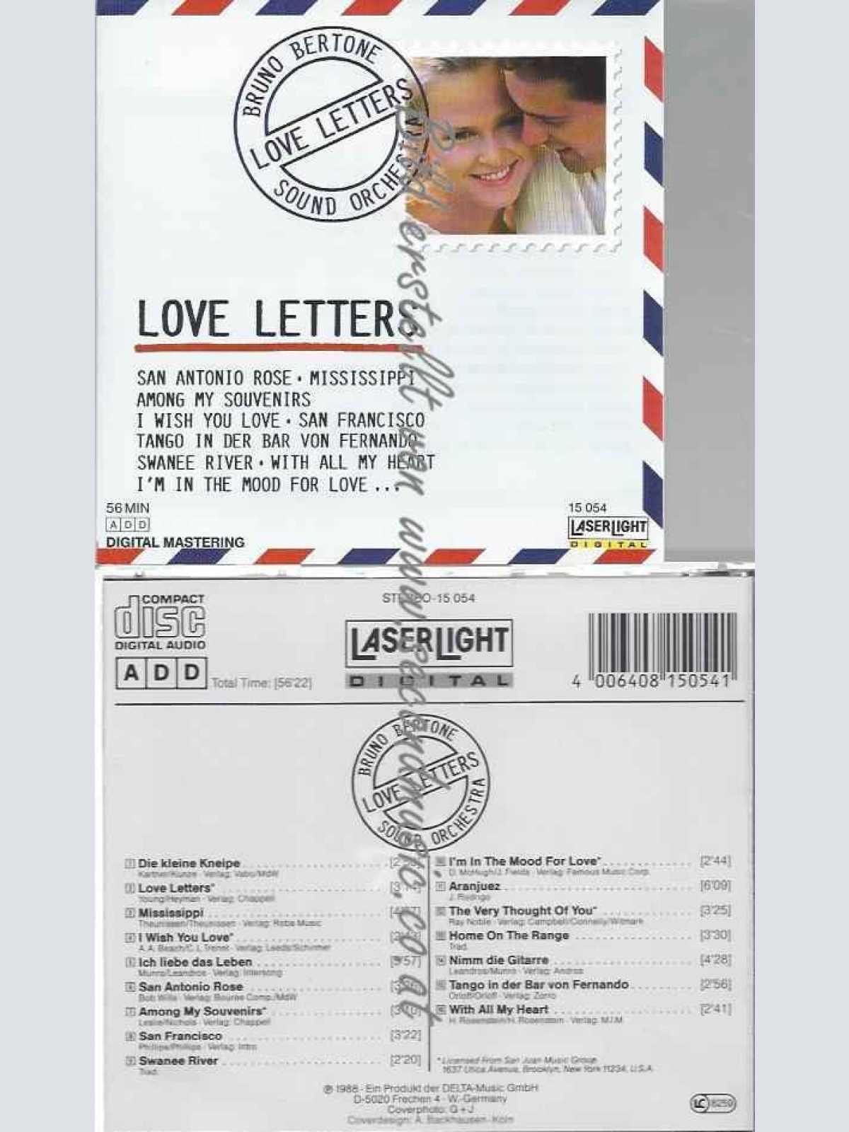 CD--BRUNO BERTONE ORCHESTRA UND BRUNO BERTONE | --LOVE LETTERS