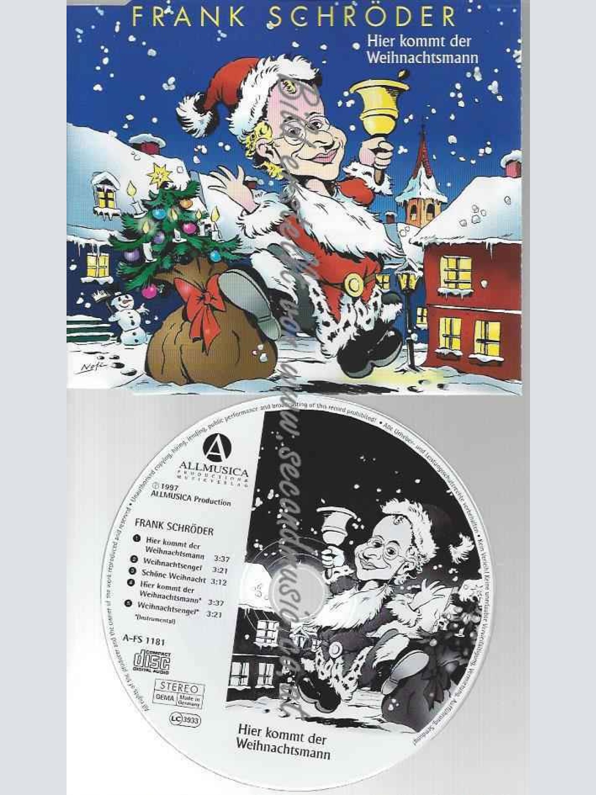CD--SCHRÖDER,FRANK UND MÜNZER,RENE--HIER KOMMT DER WEIHNACHTSMANN