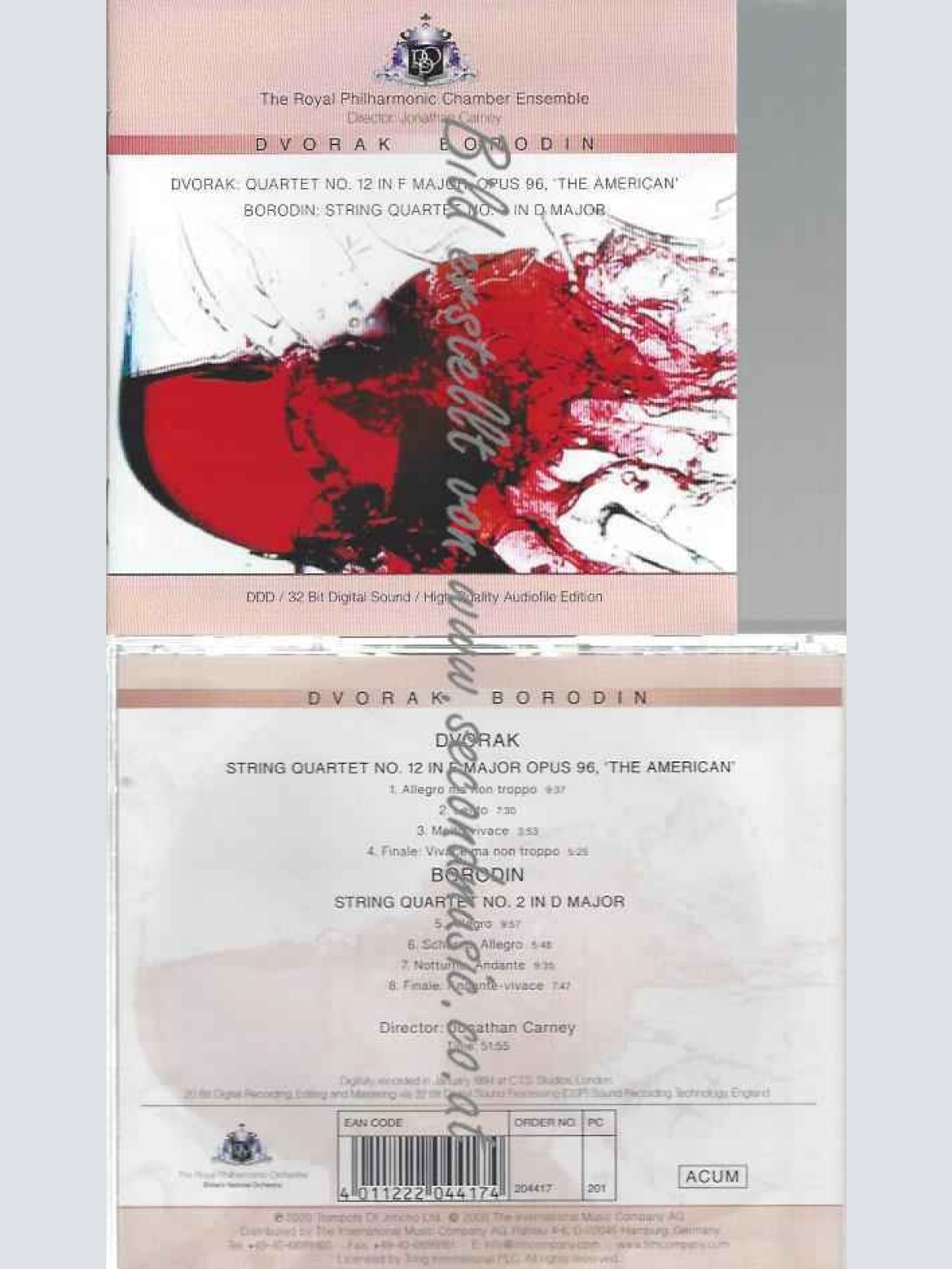 CD--DVORAK UND BORODIN | --STREICH QUARTETT