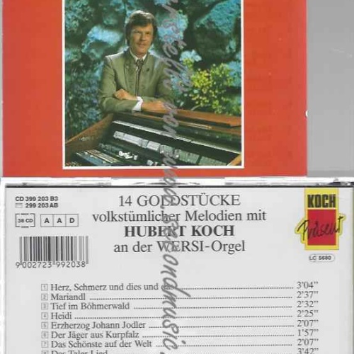 CD-- 14 Goldstücke volkstumlicher Melodien mit -- Hubert Koch