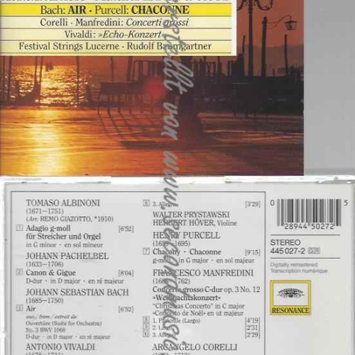 CD--BAUMGARTNER,RUDOLF, FSL, ET AL. | --RESONANCE - BAROCKMUSIK