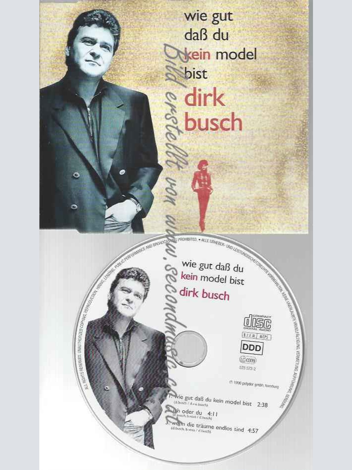 CD--DIRK BUSCH--WIE GUT, DASS DU KEIN MODEL BIST ( TRACKS, )
