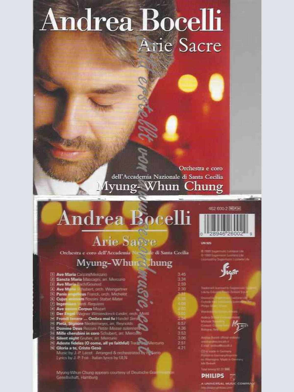 CD-- Arie Sacre - Andrea Bocelli